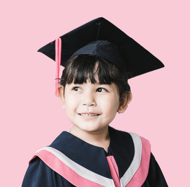 pink kindergarten education robe